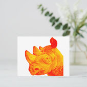 DE SUNNY RHINO BRIEFKAART (Staand voorkant)