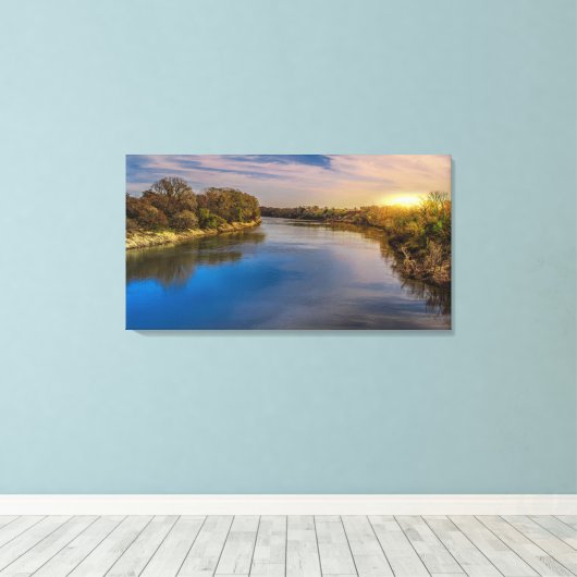 De Sunrise Canvas Afdruk (Insitu (Houten vloer))