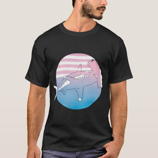 De Sunset Hamerhaai T-shirt (Voorkant)