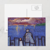 DE SUNSET MET GRANDAD KIJKEN BRIEFKAART (Voorkant / Achterkant)