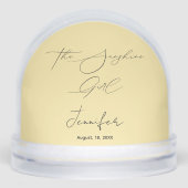 De Sunshine Girl Bruidsfeest Foto Sneeuwbol (Voorkant)