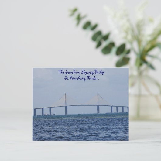 De Sunshine Skyway Bridge Briefkaart (Staand voorkant)