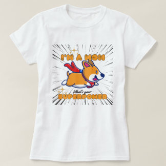 De Super Corgi Mam T-shirt