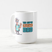 De super echte coole vader koffiemok (Voorkant links)