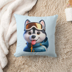 De Super Husky Avonturier Kussen