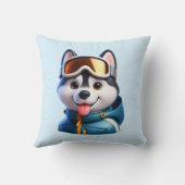 De Super Husky Avonturier Kussen (Achterkant)