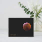 De super Maan van de Wolf van het Bloed - Totale Briefkaart (Staand voorkant)