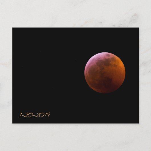 De super Maan van de Wolf van het Bloed - Totale Briefkaart (Voorkant)