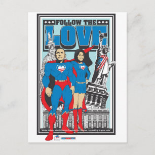 De Super Obamas Briefkaart