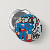 De Super Obamas Ronde Button 5,7 Cm (Voorkant /achterkant)