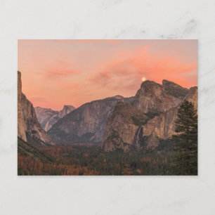 De super Stijgingen van de Maan over de Rotsen van Briefkaart