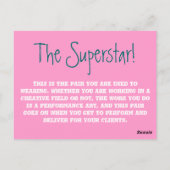 De Superstar BGBOP's. Briefkaart (Achterkant)