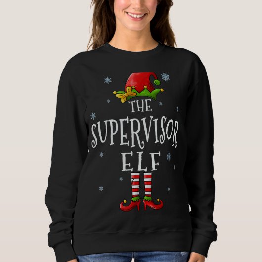De Supervisor Elf Squad Grappige Groep Matching Ch Trui (Voorkant)