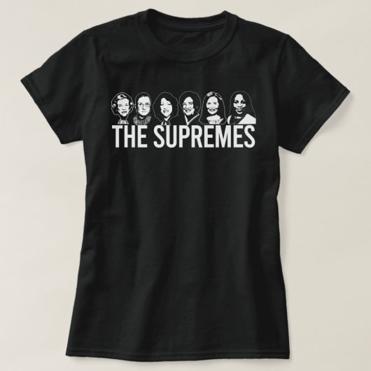 DE SUPREMES Ketanji Brown Jackson SCOTUS RBG ACB T-shirt (Design voorkant)