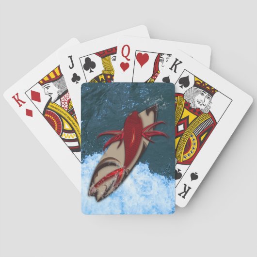 De Surf Is Op Speelkaarten (Achterkant)