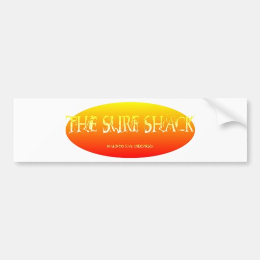 De Surf Shack Bumpersticker (Voorkant)