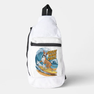 De Surfende Grote Deen Pooch Sling Bag
