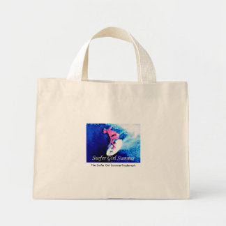 De Surfer Girl Summer Trademark boekzak. Mini Tote Bag