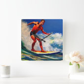 De Surfer leidt tot de golven Vierkante Klok (Huis)