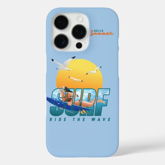 De surfer rijdt de golf | (F) Case-Mate iPhone Case (Achterkant)