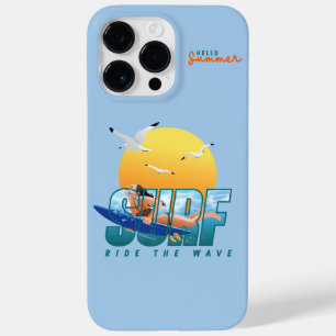 De surfer rijdt de golf (F) Case-Mate iPhone 14 Pro Max Hoesje