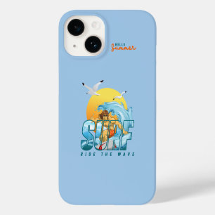 De surfer rijdt de golf (M) Case-Mate iPhone 14 Hoesje