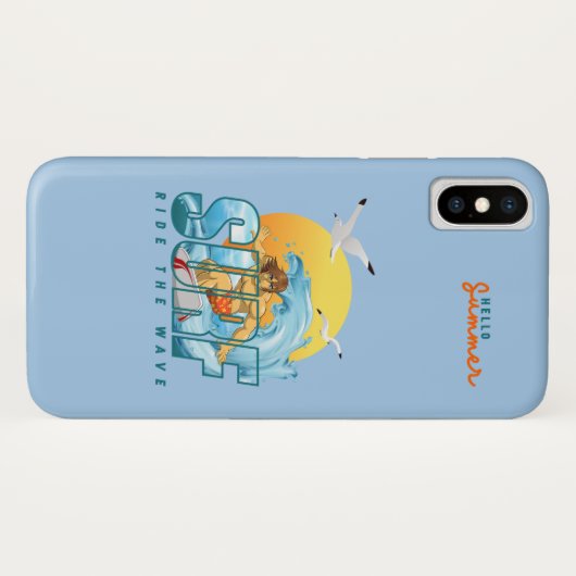 De surfer rijdt de golf | (M) Case-Mate iPhone Case (Achterkant (horizontaal))