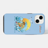 De surfer rijdt de golf | (M) iPhone Hoesje (Achterkant horizontaal)