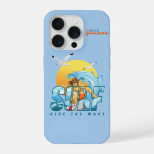De surfer rijdt de golf   (M) iPhone 15 Pro Case