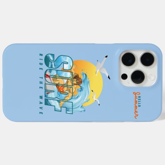 De Surfer rijdt op de Golf | M) Case-Mate iPhone Case (Achterkant (horizontaal))