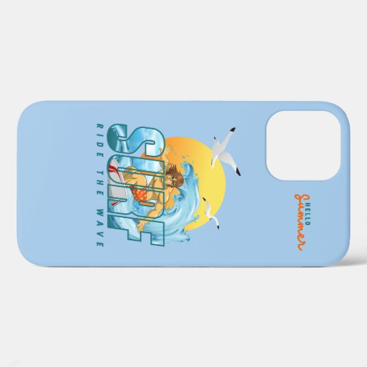 De Surfer rijdt op de Golf | M) Case-Mate iPhone Case (Achterkant (horizontaal))
