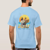 De Surfer rijdt op de Golf | Volwassene T-shirt (Achterkant)