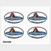 de surfpiraat's SURF SHOP sticker (4) (Vel)