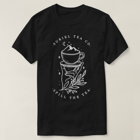 De Suriels Tea Co morsen de thee T-shirt (Design voorkant)