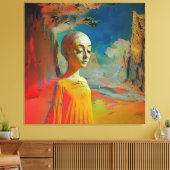 De surrealisme van dit alles canvas afdruk (Insitu (Woonkamer))