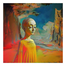 De surrealisme van dit alles foto afdruk