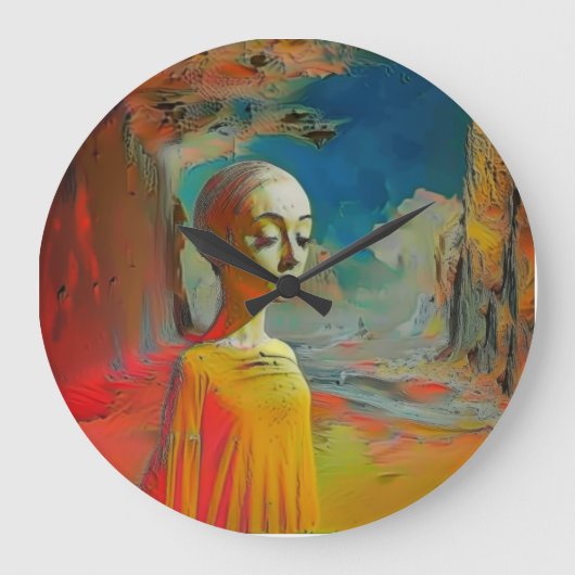 De surrealisme van dit alles grote klok (Voorkant)