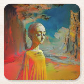 De surrealisme van dit alles kartonnen onderzetters (Voorkant)