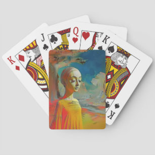 De surrealisme van dit alles pokerkaarten