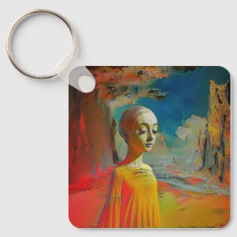 De surrealisme van dit alles sleutelhanger