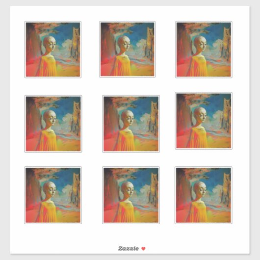 De surrealisme van dit alles sticker (Vel)