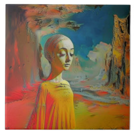 De surrealisme van dit alles tegeltje