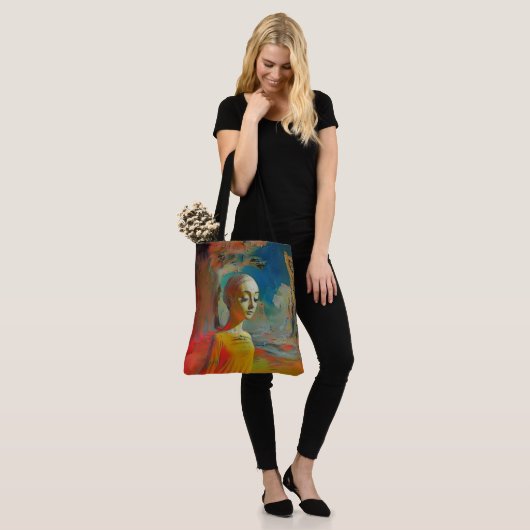 De surrealisme van dit alles tote bag (Op model)