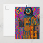 De surrealistische priester briefkaart (Voorkant / Achterkant)