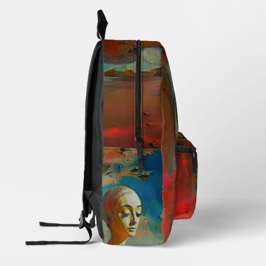 De Surrealiteit van het Alledaagse Bedrukte Rugzak (Links)