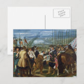 De Surrender of Breda, 1625, c.1635 Briefkaart (Voorkant / Achterkant)