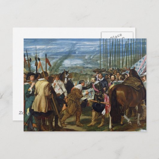 De Surrender of Breda, 1625, c.1635 Briefkaart (Voorkant / Achterkant)