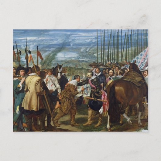 De Surrender of Breda, 1625, c.1635 Briefkaart (Voorkant)