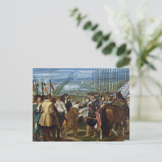 De Surrender of Breda, 1625, c.1635 Briefkaart (Staand voorkant)