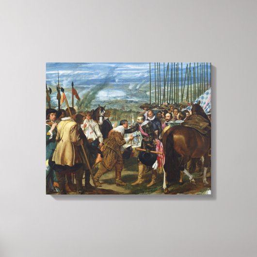 De Surrender of Breda, 1625, c.1635 Canvas Afdruk (Voorkant)
